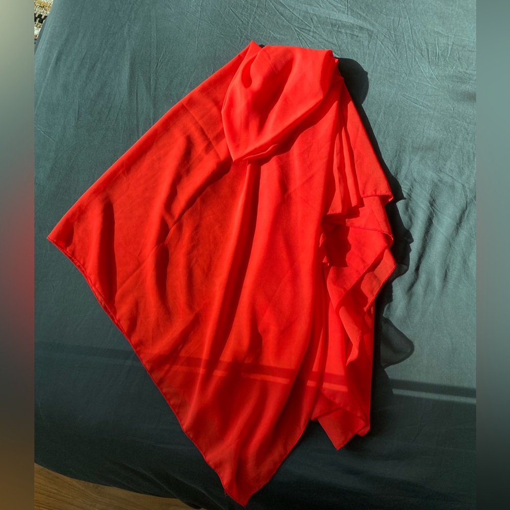 Large Sarong Scarf - Red